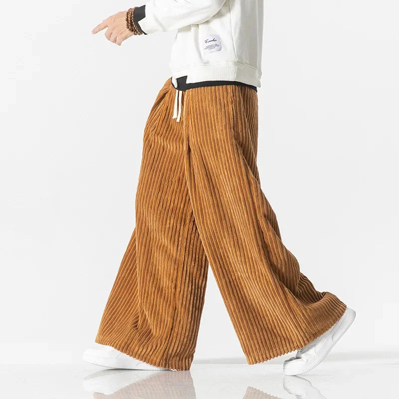 Cordova Corduroy Wide-Leg Sweatpants