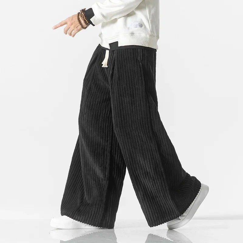 Cordova Corduroy Wide-Leg Sweatpants
