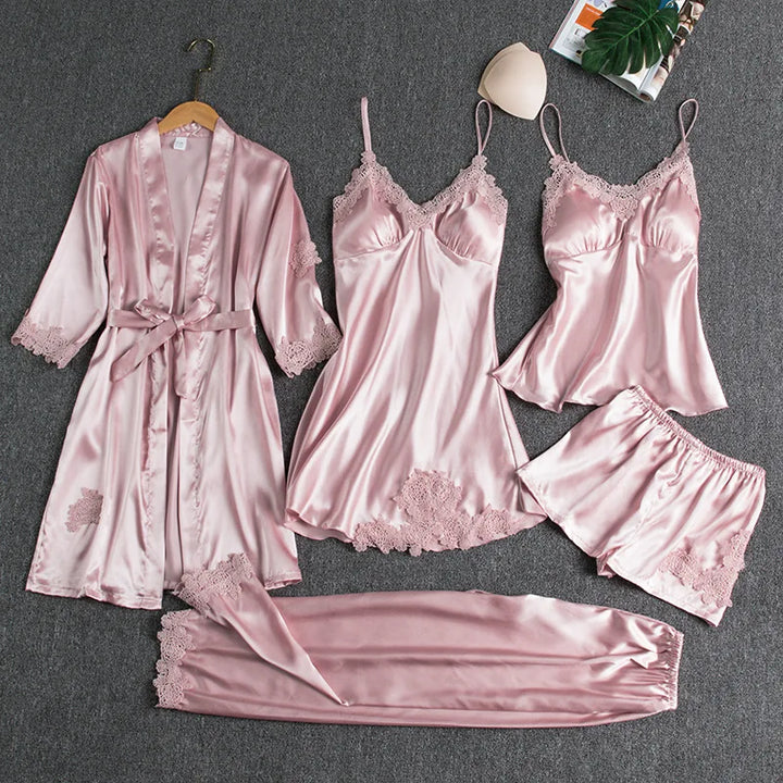 Glowlace 5 Pc Satin Set