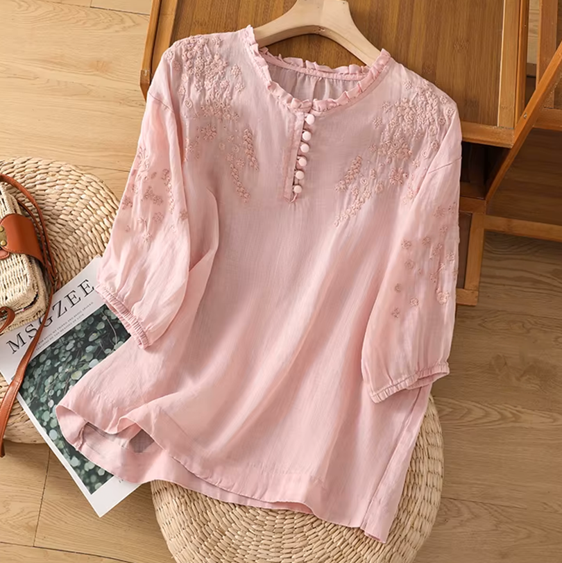 Florence Linen Blouse