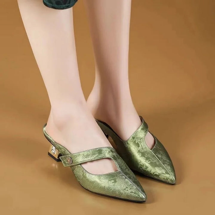 Romelia Mid-Heel Slides