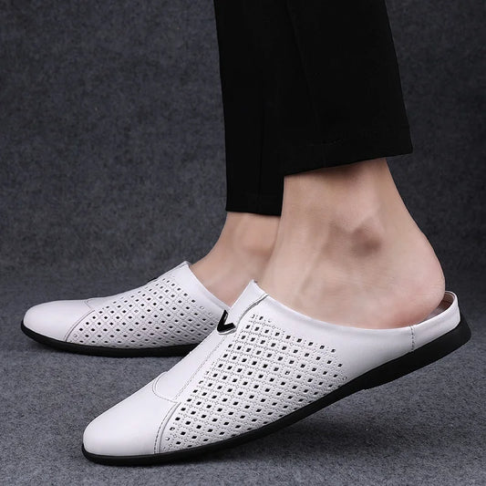 BELFAIR LEATHER SLIP-ONS