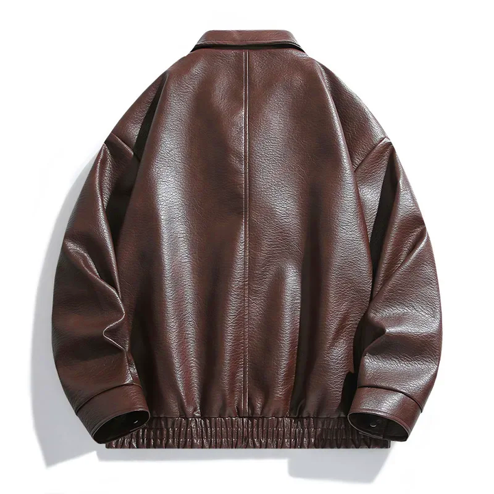 Trager Vintage Leather Bomber