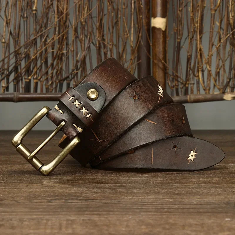 Lariat Leather Belt