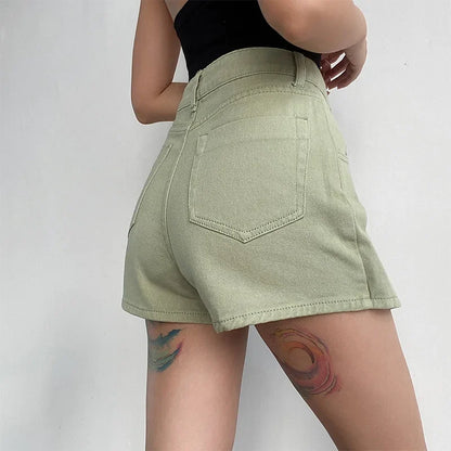 MASIE DENIM-WRAP SKIRT