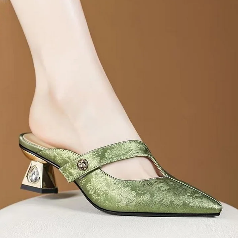 Romelia Mid-Heel Slides