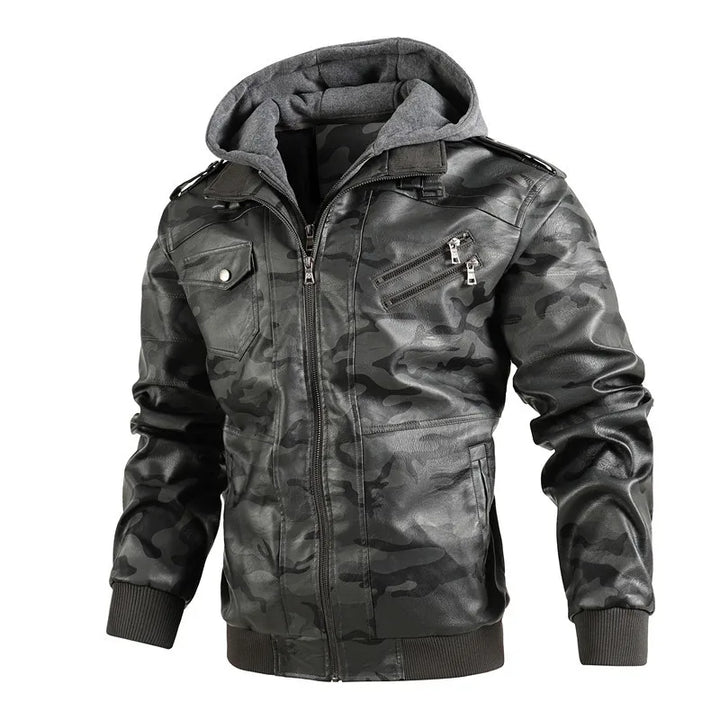 Colton Leather Camo Jacket