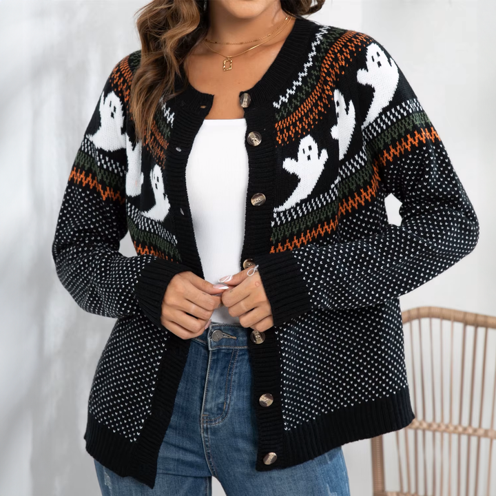 Halloween Knitted Cardigan