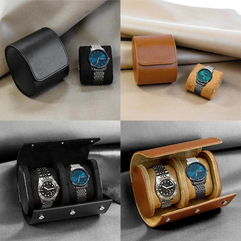 LEATHER LUXE WATCH CASE