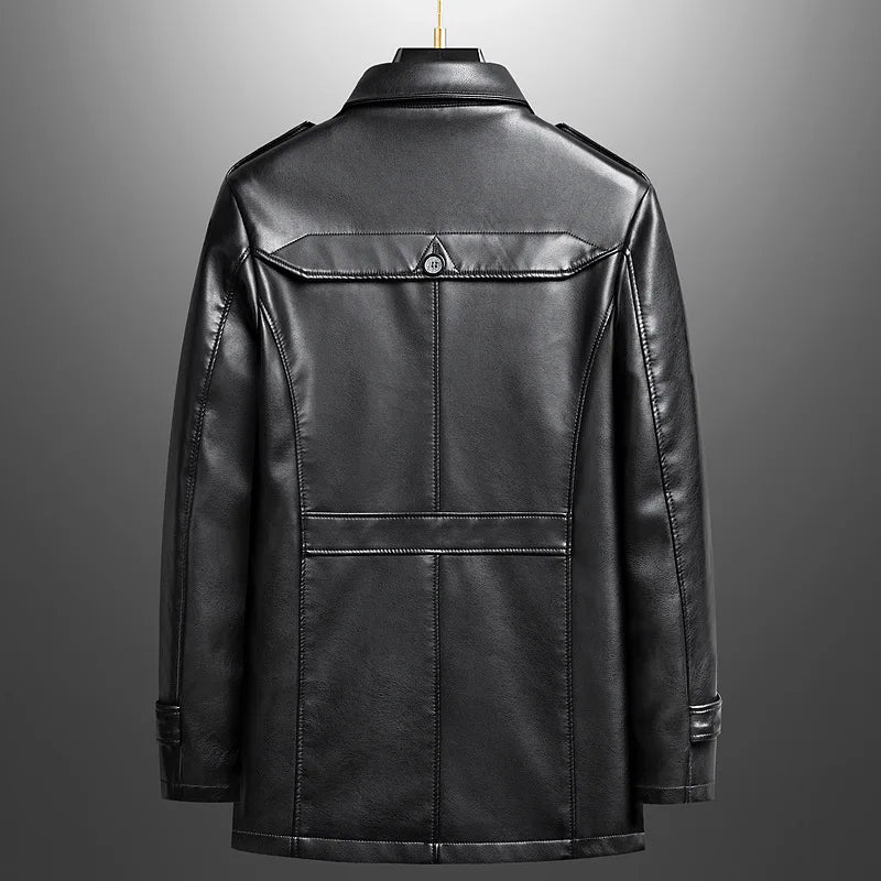 Belmeyer Leather Overcoat