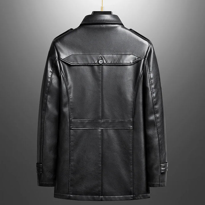 Belmeyer Leather Overcoat