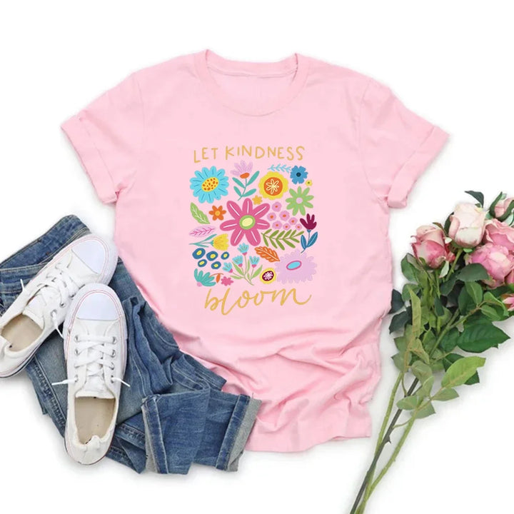 Let Kindness Bloom Cotton Tee