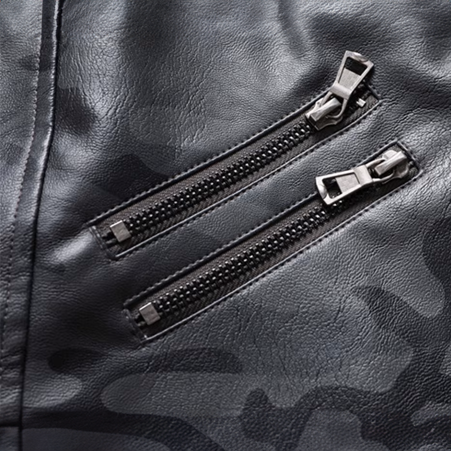 Colton Leather Camo Jacket