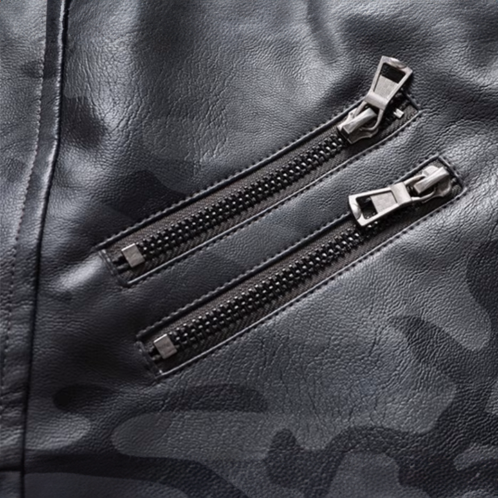 Colton Leather Camo Jacket