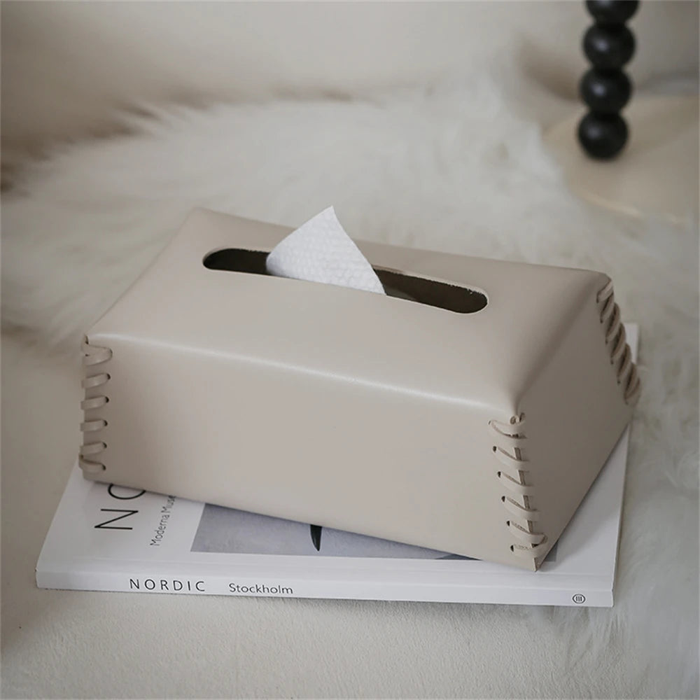 Essence Pure™ Leather Tissue Box