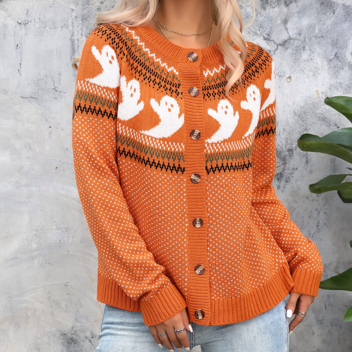 Halloween Knitted Cardigan