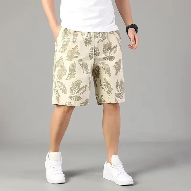 Palmline Cotton Shorts
