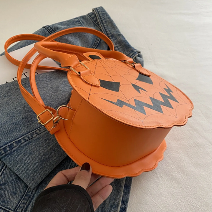 Trick-Or-Treat Leather Handlebag