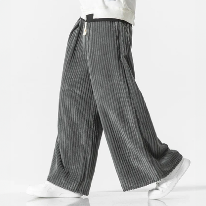 CORDOVA CORDUROY WIDE-LEG SWEATPANTS
