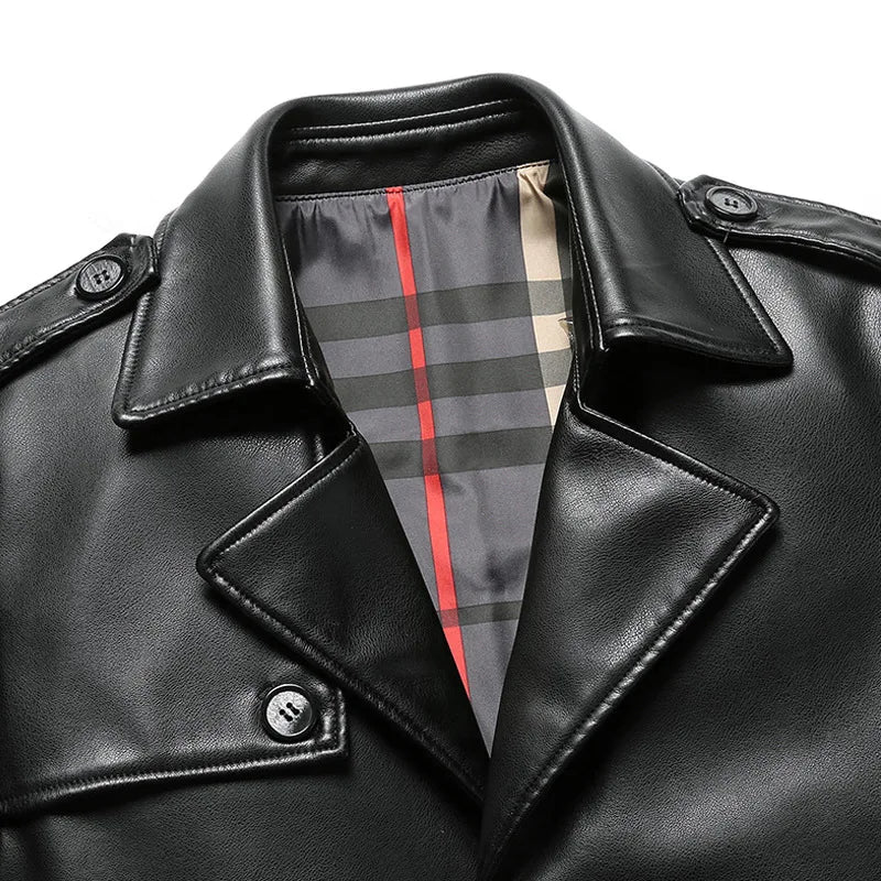 Belmeyer Leather Overcoat
