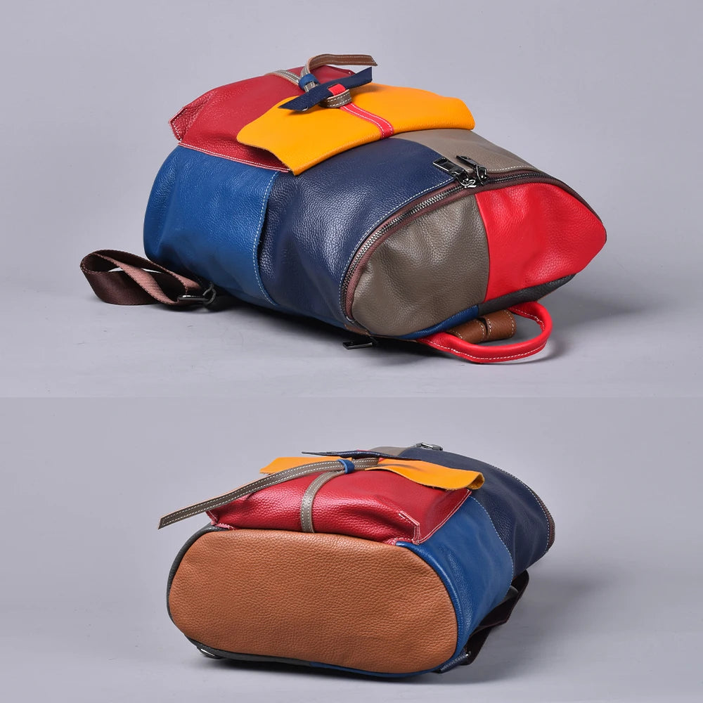 Patchique Genuine Leather Backpack