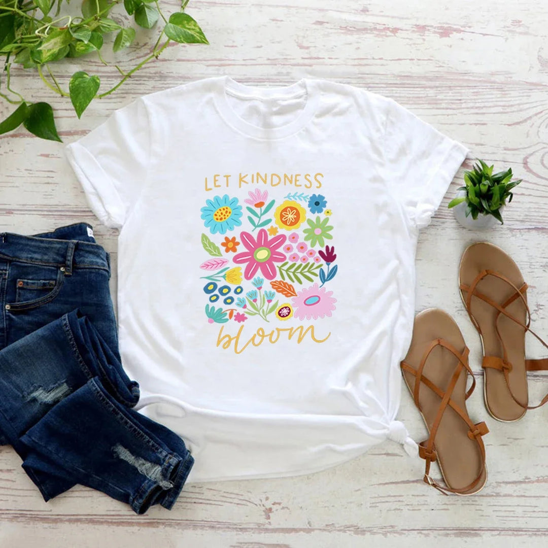 Let Kindness Bloom Cotton Tee