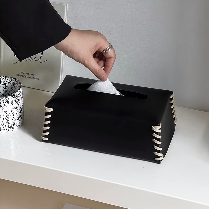 Essence Pure™ Leather Tissue Box