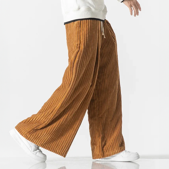 Cordova Corduroy Wide-Leg Sweatpants