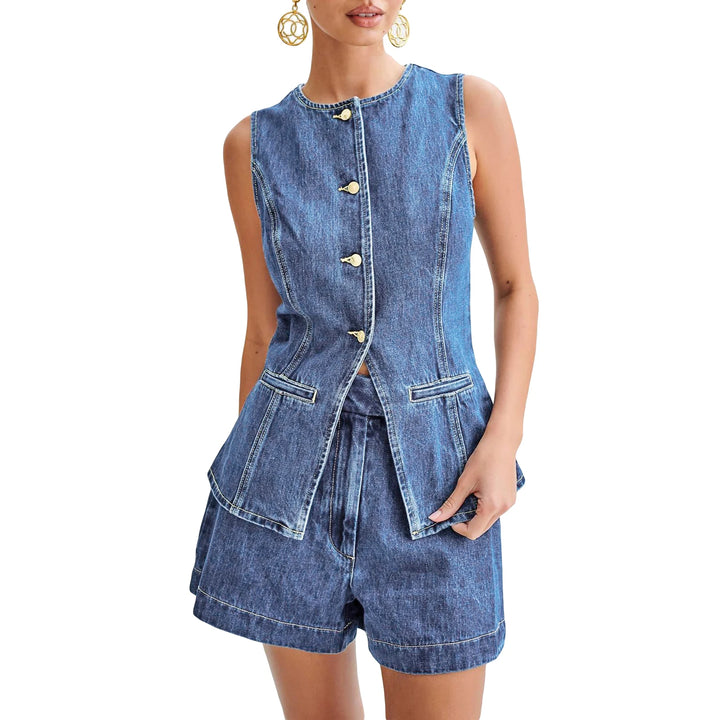 Jersie Two-Piece Denim Set