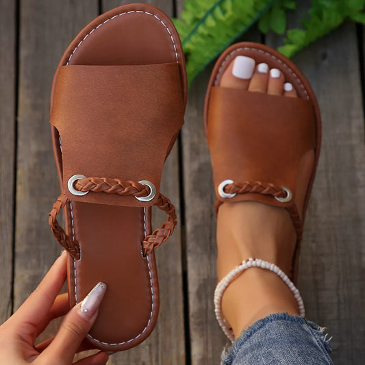 CHARLOTTE LEATHER FLATS