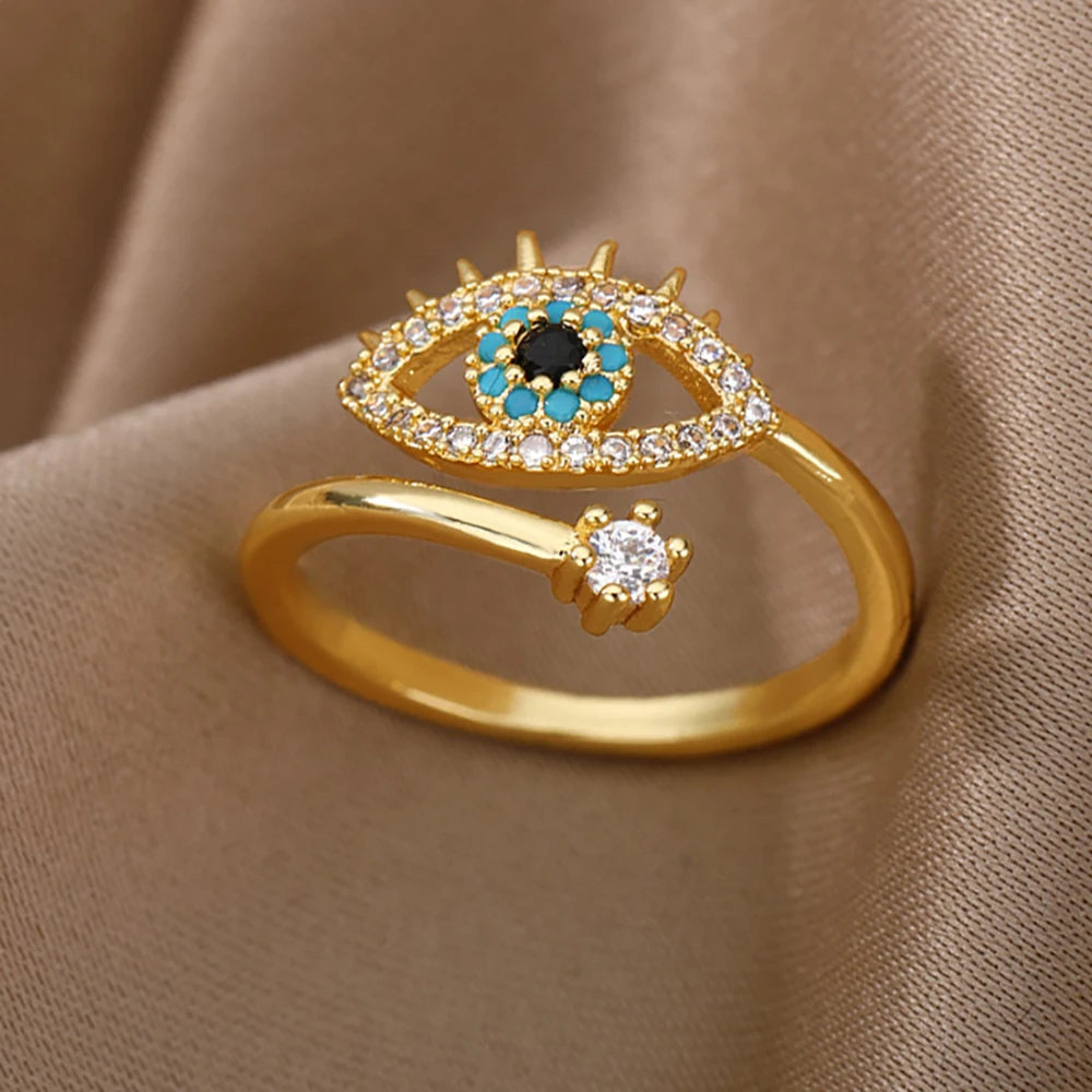 Solaria Evil Eye Ring