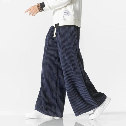 CORDOVA CORDUROY WIDE-LEG SWEATPANTS