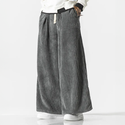 CORDOVA CORDUROY WIDE-LEG SWEATPANTS